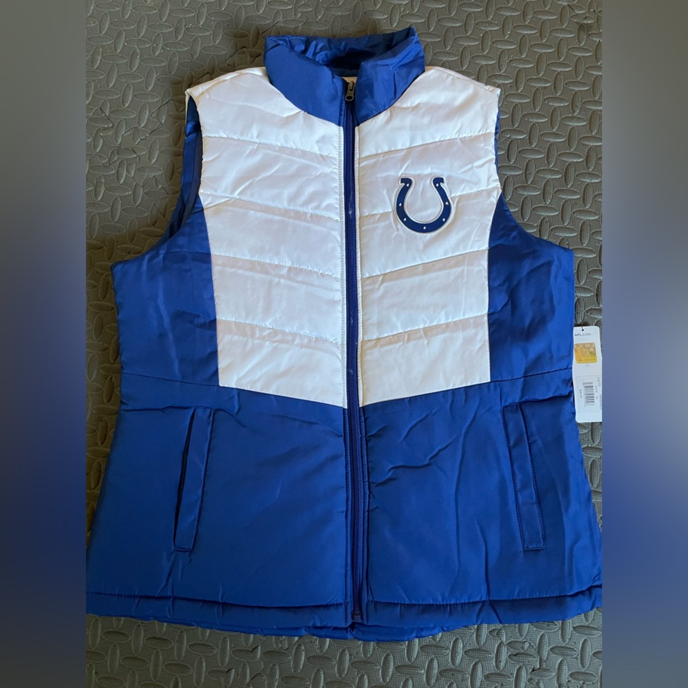 Women's Indianapolis Colts Full-Zip Puffer Vest